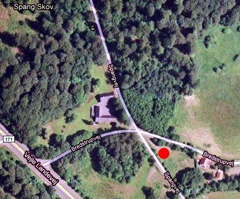 Klubhuset "Hyttens" beliggenhed